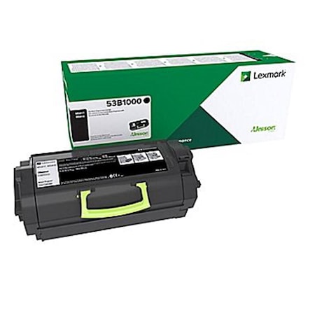 Lexmark Toner Cartridge, 11000 Pages - Black LEX53B1000